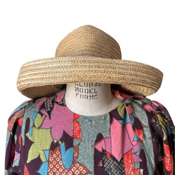 SCALA Collection Raffia Rolled Brim Hat One Size - Picture 3 of 5